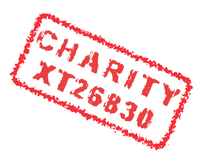 Charity XT26830 as if printed with a rubber stamp