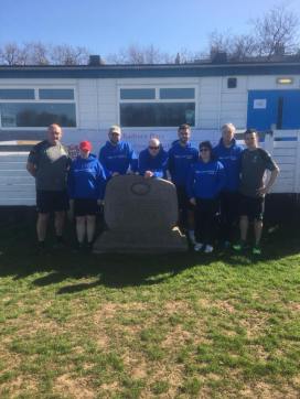 Hugby players and coaches