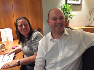 A lady and gentleman at the Aniridia Network meetup in Scotland in November 2019