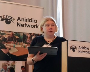 Emily Nash speaking at Aniridia Network Conference 2023